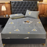 HKM-767443 Latex Full Protection Mattress Cover in Various Colors and Sizes