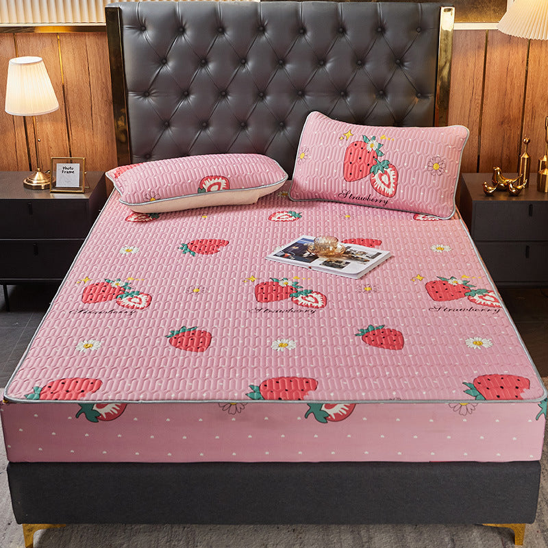 HKM-767443 Latex Full Protection Mattress Cover in Various Colors and Sizes