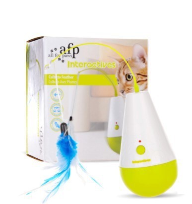 HKM-767571 Cat Toy Tumbler Electric Feather Spiral Turn