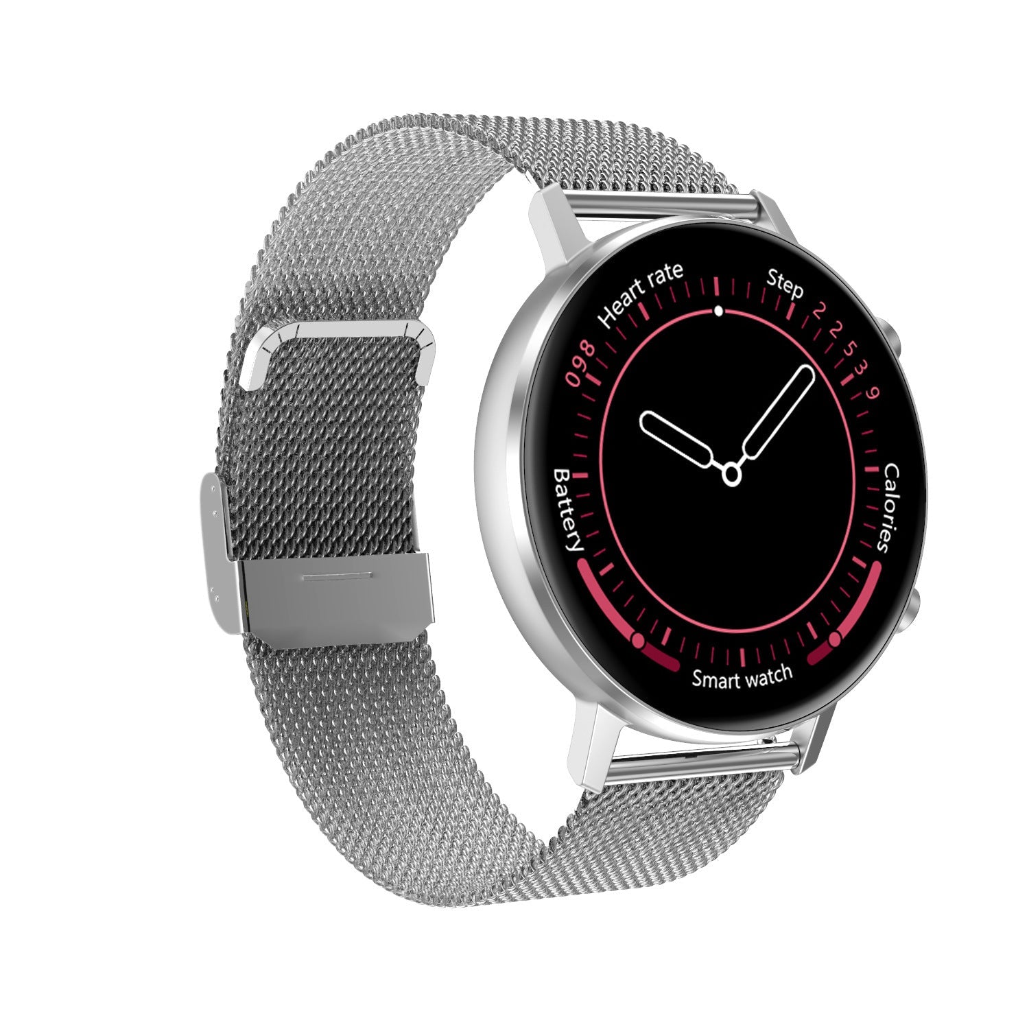 HKM-767635 Smart Bracelet with 1.3-Inch Display, USB 3.0 Interface, and Steel Strap - 180mAh Battery