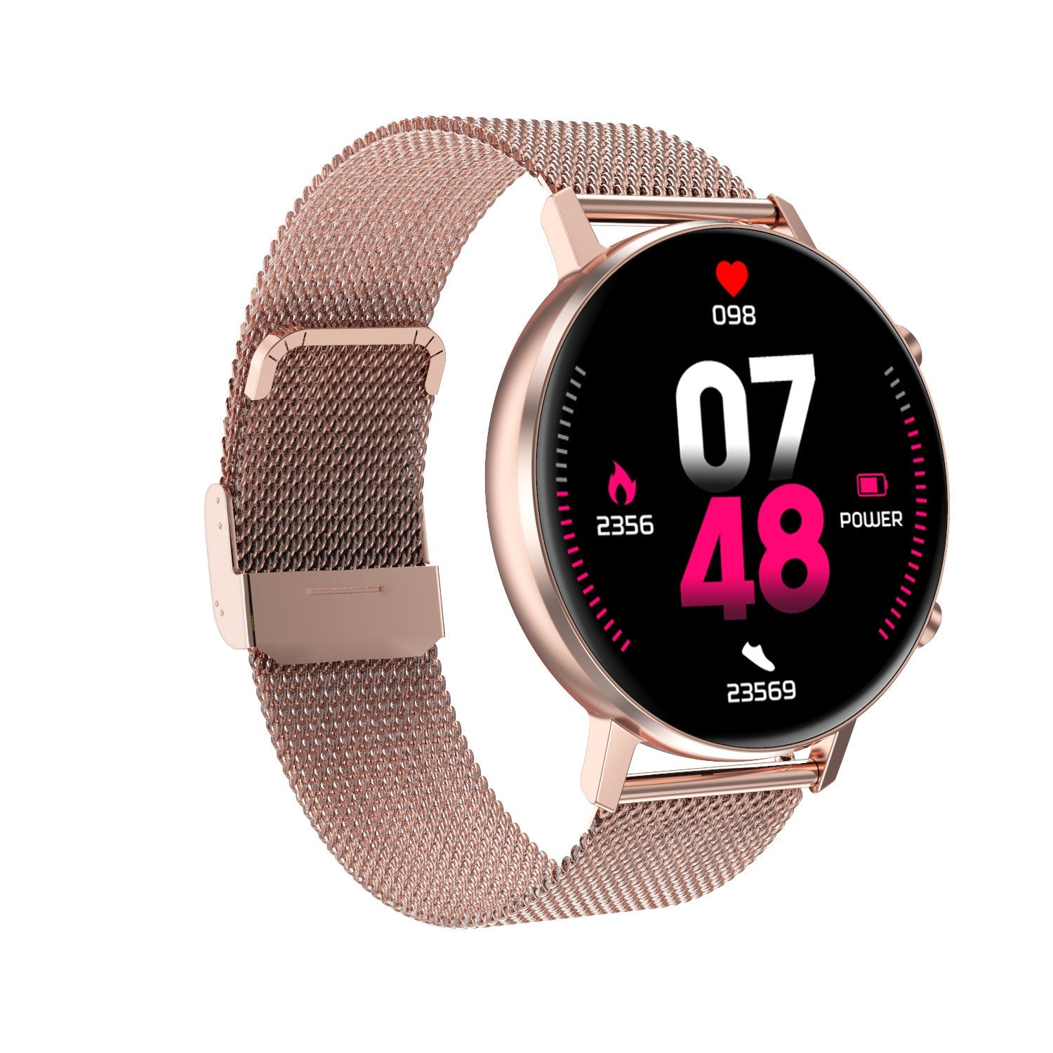 HKM-767635 Smart Bracelet with 1.3-Inch Display, USB 3.0 Interface, and Steel Strap - 180mAh Battery