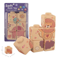 HKM-767699 Soft Silicone Building Blocks Stacking Toy for Learning and Cognitive Development, Suitable for Ages 18 Months and Up