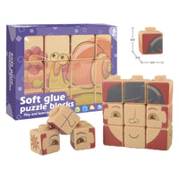 HKM-767699 Soft Silicone Building Blocks Stacking Toy for Learning and Cognitive Development, Suitable for Ages 18 Months and Up
