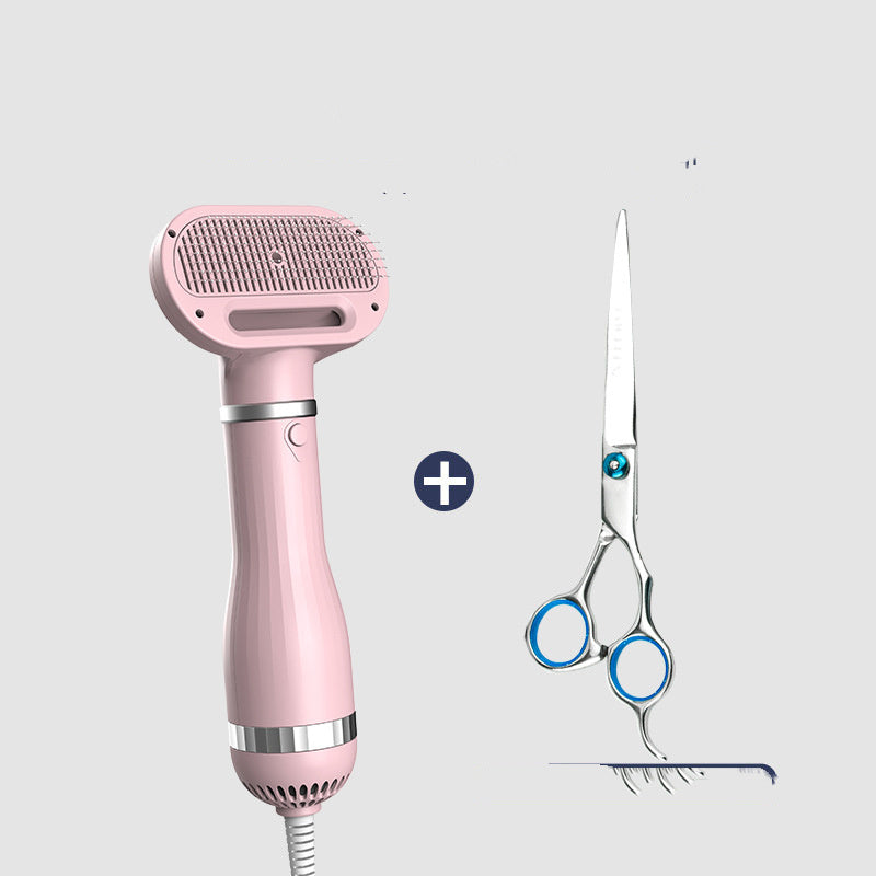 HKM-767827 Teddy Pet Grooming Hair Dryer and Blower Comb with Adjustable Speed and Temperature, Rechargeable Battery