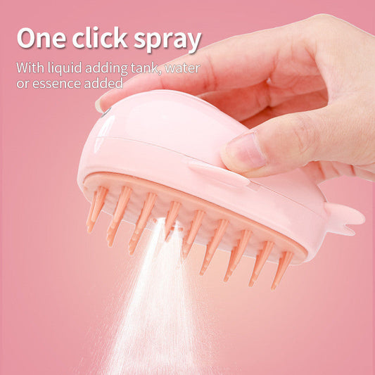 HKM-768211 Electric Dolphin Brush for Cats and Dogs – Pink Hair Removal Comb