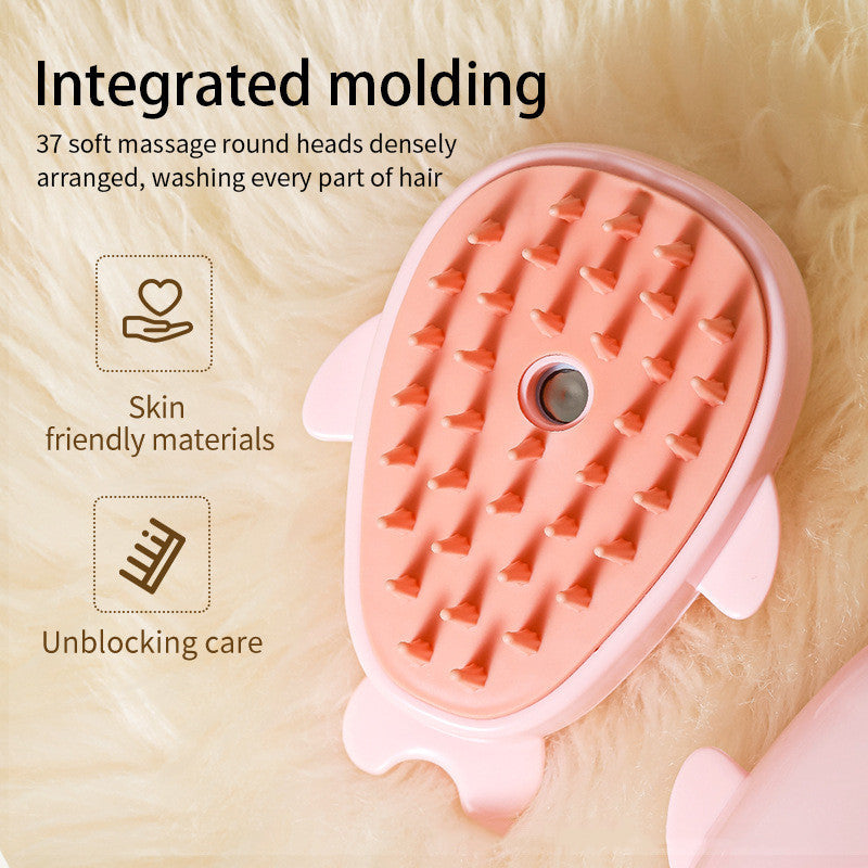 HKM-768211 Electric Dolphin Brush for Cats and Dogs – Pink Hair Removal Comb