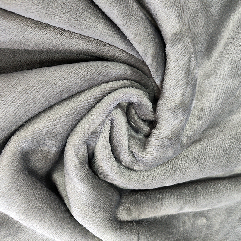 HKM-768275 Wearable Long-Sleeved Blanket in Gray, Red, and Blue - Cozy Polyester Fabric for Winter
