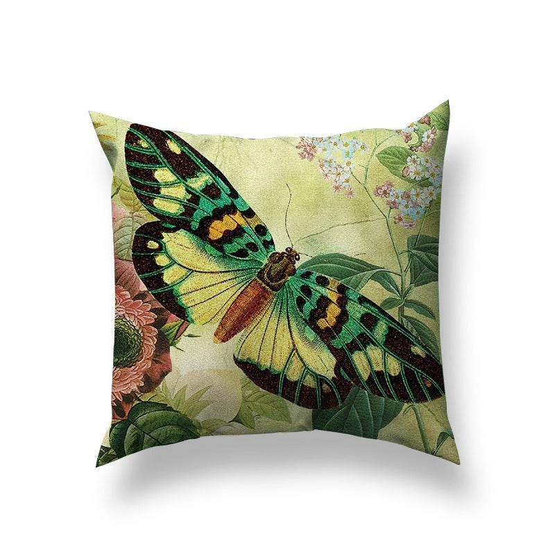 HKM-768339 Nordic Abstract Geometric Throw Pillow Cover - Short Plush, 45x45cm