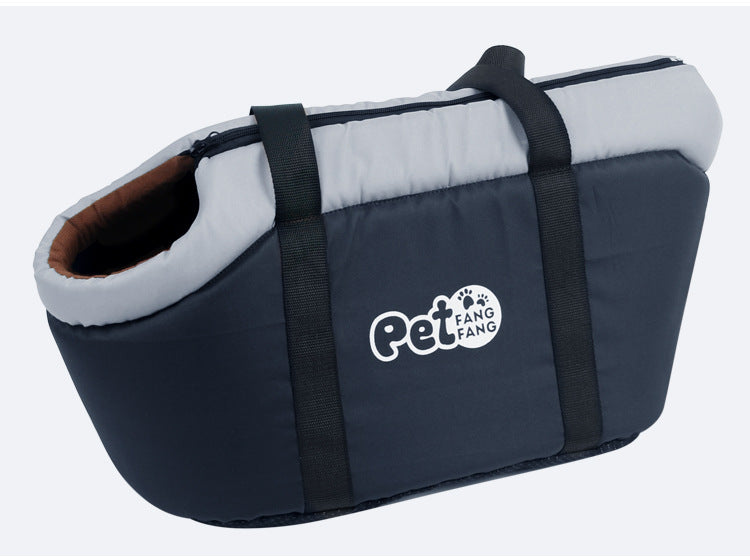HKM-768467 Portable Dog Bag for Winter Warmth, Available in Black and Brown, Small and Large Sizes