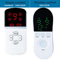 HKM-768595 Temperature-Controlled Electric Blanket with Double Helix Heating Wire and Intelligent Safety Features, Colorful Stripe Design