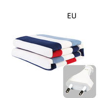 HKM-768595 Temperature-Controlled Electric Blanket with Double Helix Heating Wire and Intelligent Safety Features, Colorful Stripe Design