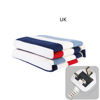 HKM-768595 Temperature-Controlled Electric Blanket with Double Helix Heating Wire and Intelligent Safety Features, Colorful Stripe Design