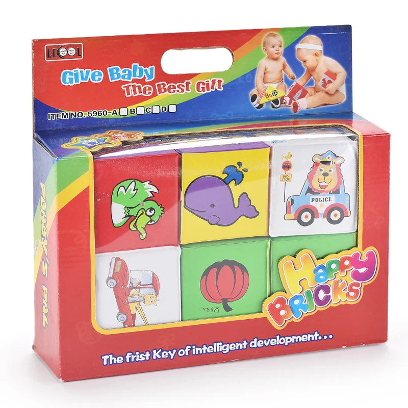 HKM-768851 Educational Cartoon EVA Foam Block Toys for Newborns and Toddlers, Ideal for Ages 0-12 Months