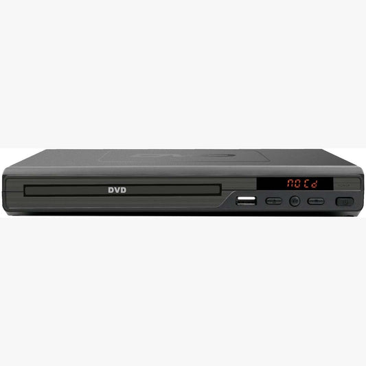 KTX-768979 Home Mini HD DVD Player with USB Port - Model DVD-225, Stereo Sound, Compact Design