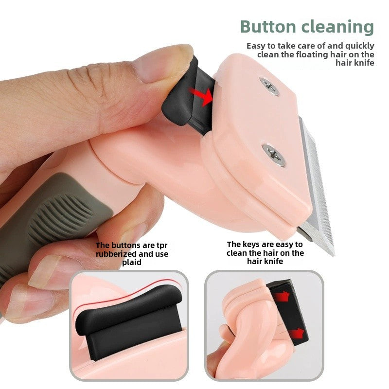 HKM-768979 Pet Hair Trimmer and Comb for Dogs and Cats - Grooming Razor Tool