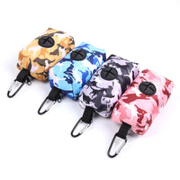 HKM-769107 Camouflage Dog Chest Harness Set - Adjustable Polyester Strap in Blue, Pink, Yellow, and Gray