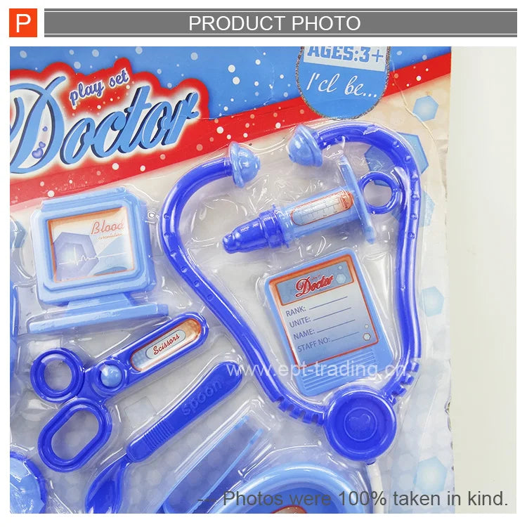 KTX-769107 Realistic Kids Doctor Play Set - Pretend Medical Kit for Ages 2 to 7, Includes Accessories