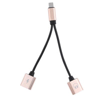 HKM-769171 Lightning Audio Adapter for iPhone - Dual Function Charging & Headphones Compatibility - 135mm Aluminum Alloy Design