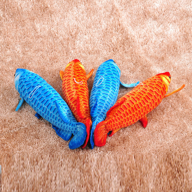 HKM-769235 Arowana Fish Soft Plush Toy - Short Plush with PP Cotton Filling