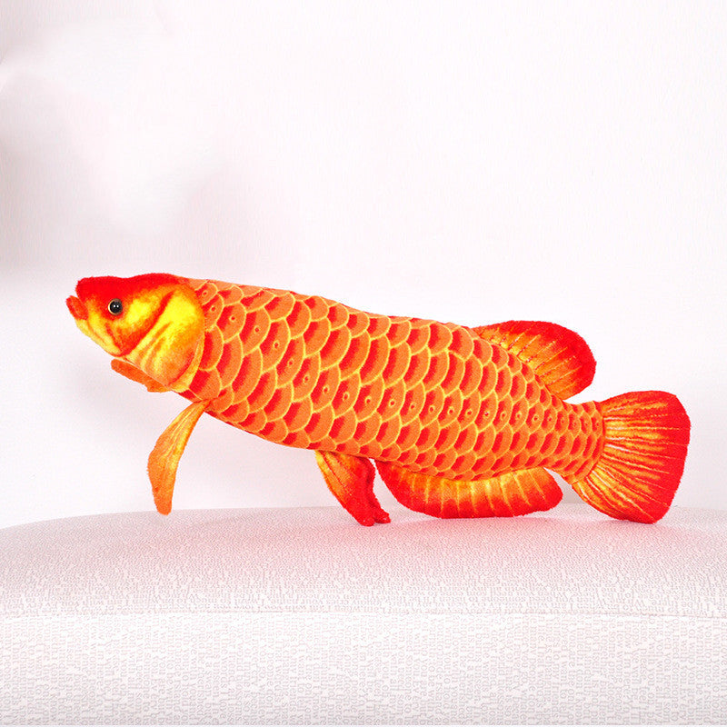 HKM-769235 Arowana Fish Soft Plush Toy - Short Plush with PP Cotton Filling