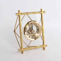HKM-769299 European Style Rectangular Electronic Silent Table Clock for Home and Office Decor