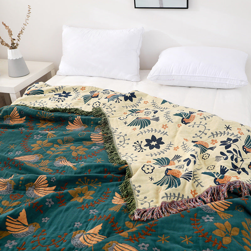 HKM-769427 Summer Air-Conditioned Four-Layer Cotton Towel Blanket in Various Sizes