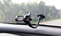HKM-769491 Guitar Phone Holder Stand with Suction Cups for Street Singing and Car Use - 360-Degree Rotation