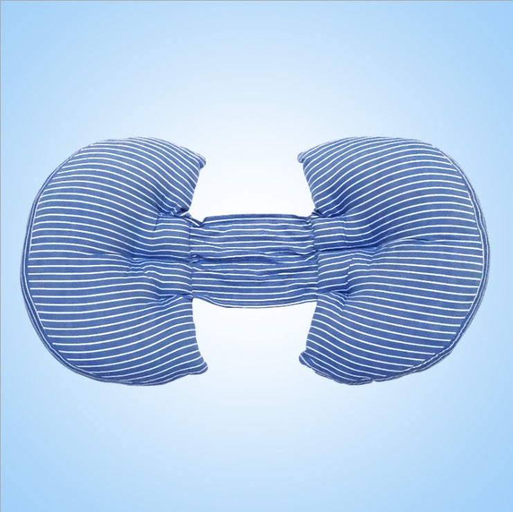HKM-769555 Multifunctional Cotton Pregnancy Pillow - Machine Washable, Suede Cover, High Elastic Filling
