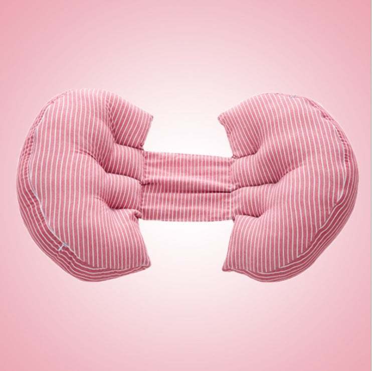 HKM-769555 Multifunctional Cotton Pregnancy Pillow - Machine Washable, Suede Cover, High Elastic Filling