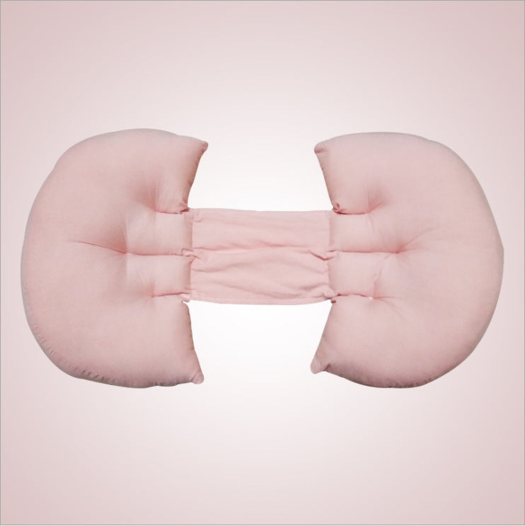 HKM-769555 Multifunctional Cotton Pregnancy Pillow - Machine Washable, Suede Cover, High Elastic Filling