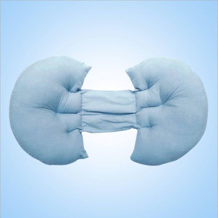 HKM-769555 Multifunctional Cotton Pregnancy Pillow - Machine Washable, Suede Cover, High Elastic Filling