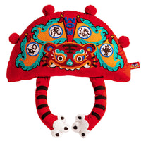 HKM-769811 Living Room Sofa Set with Decorative Tiger Embroidery Cushions and Pillows