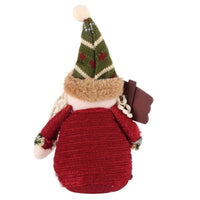 HKM-769875 Christmas Elk, Santa Claus, and Snowman Flannel Decorations - Set of 1 or 3