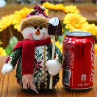 HKM-769875 Christmas Elk, Santa Claus, and Snowman Flannel Decorations - Set of 1 or 3
