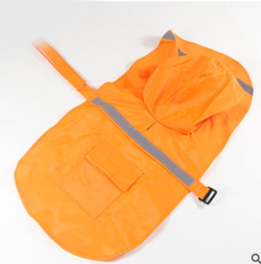 HKM-769875 Reflective Waterproof Pet Raincoat for Large & Medium Dogs in Various Colors