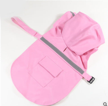 HKM-769875 Reflective Waterproof Pet Raincoat for Large & Medium Dogs in Various Colors