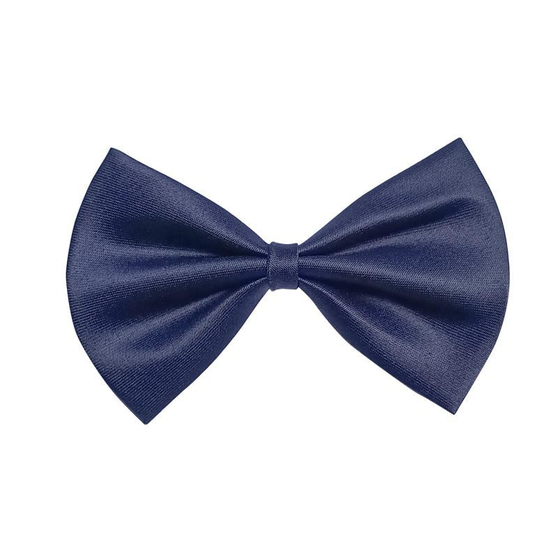HKM-769939 Solid Color Bow Pet Collar - Adjustable 34-44cm Neck Range, 7cm Width, Available in Multiple Colors
