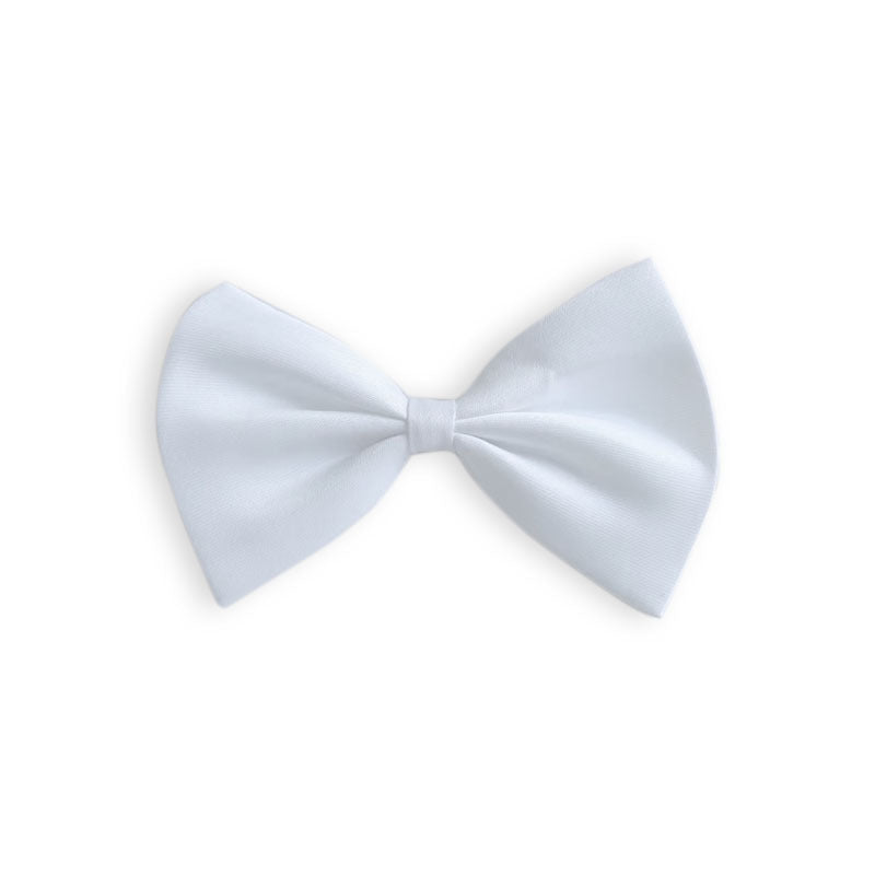 HKM-769939 Solid Color Bow Pet Collar - Adjustable 34-44cm Neck Range, 7cm Width, Available in Multiple Colors