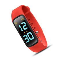 HKM-769939 Three-Color LED Display Waterproof Music Reminder Smart Wristband for Kids