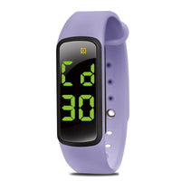 HKM-769939 Three-Color LED Display Waterproof Music Reminder Smart Wristband for Kids