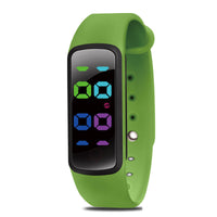 HKM-769939 Three-Color LED Display Waterproof Music Reminder Smart Wristband for Kids