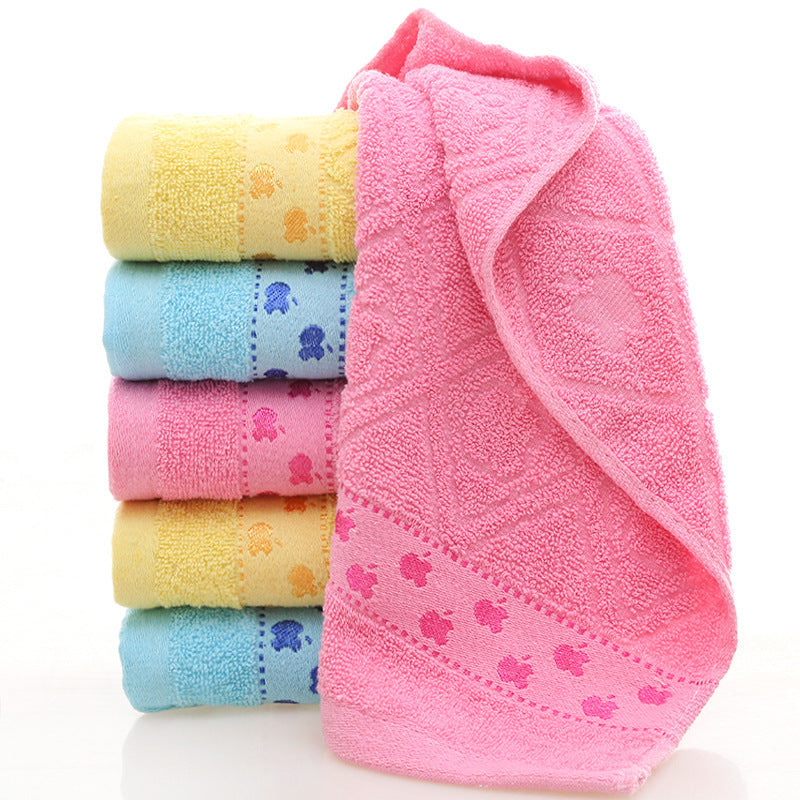 HKM-770003 Cotton Face Towel in Blue, Pink, and Yellow – 73x33 cm