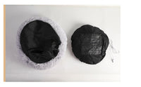 HKM-770067 Cozy Cotton Cat Nest for Winter - Light Grey Seat Cushion 50x50 cm