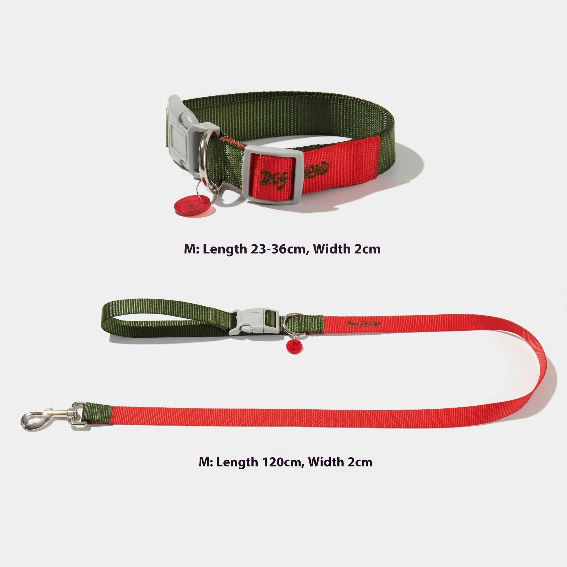 HKM-770131 Comfortable Polyester Dog Collar and Hand Holding Rope Set in Multiple Color Options