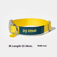 HKM-770131 Comfortable Polyester Dog Collar and Hand Holding Rope Set in Multiple Color Options