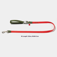 HKM-770131 Comfortable Polyester Dog Collar and Hand Holding Rope Set in Multiple Color Options