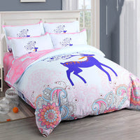 HKM-770195 Four-Piece Brushed Cashmere Cotton Bed Sheet Set - Soft, Warm, and Comfortable