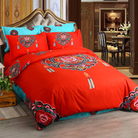 HKM-770195 Four-Piece Brushed Cashmere Cotton Bed Sheet Set - Soft, Warm, and Comfortable