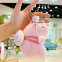HKM-770259 Capybara Plush Keychain - Cute Soft Plush Doll Bag Pendant for Kids