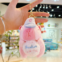 HKM-770259 Capybara Plush Keychain - Cute Soft Plush Doll Bag Pendant for Kids
